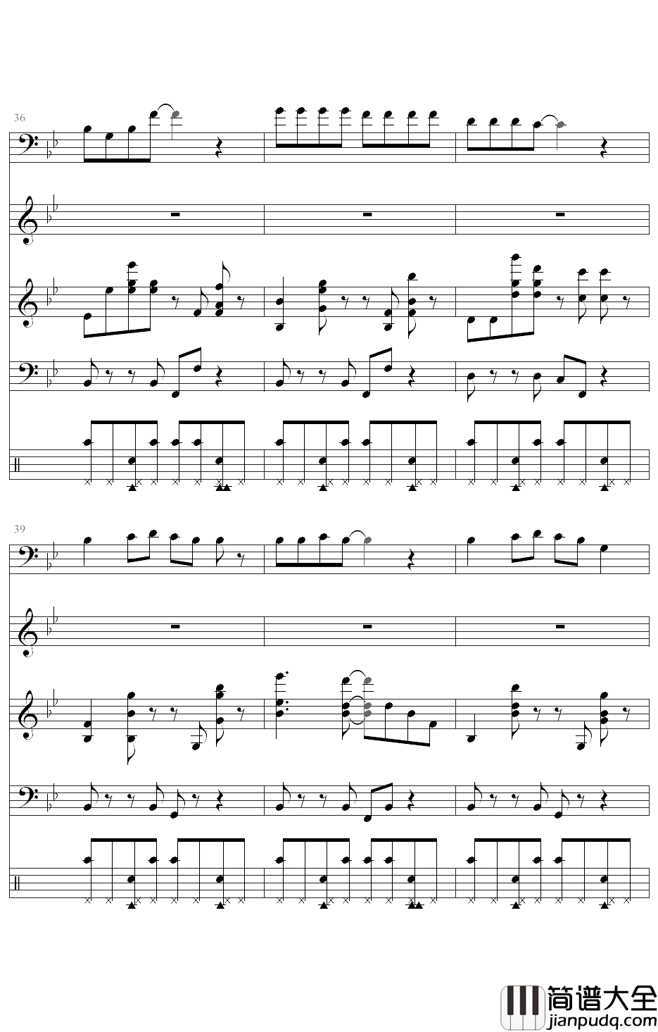 She钢琴谱_舞动精灵乐团_她们是人间不可多得的天使