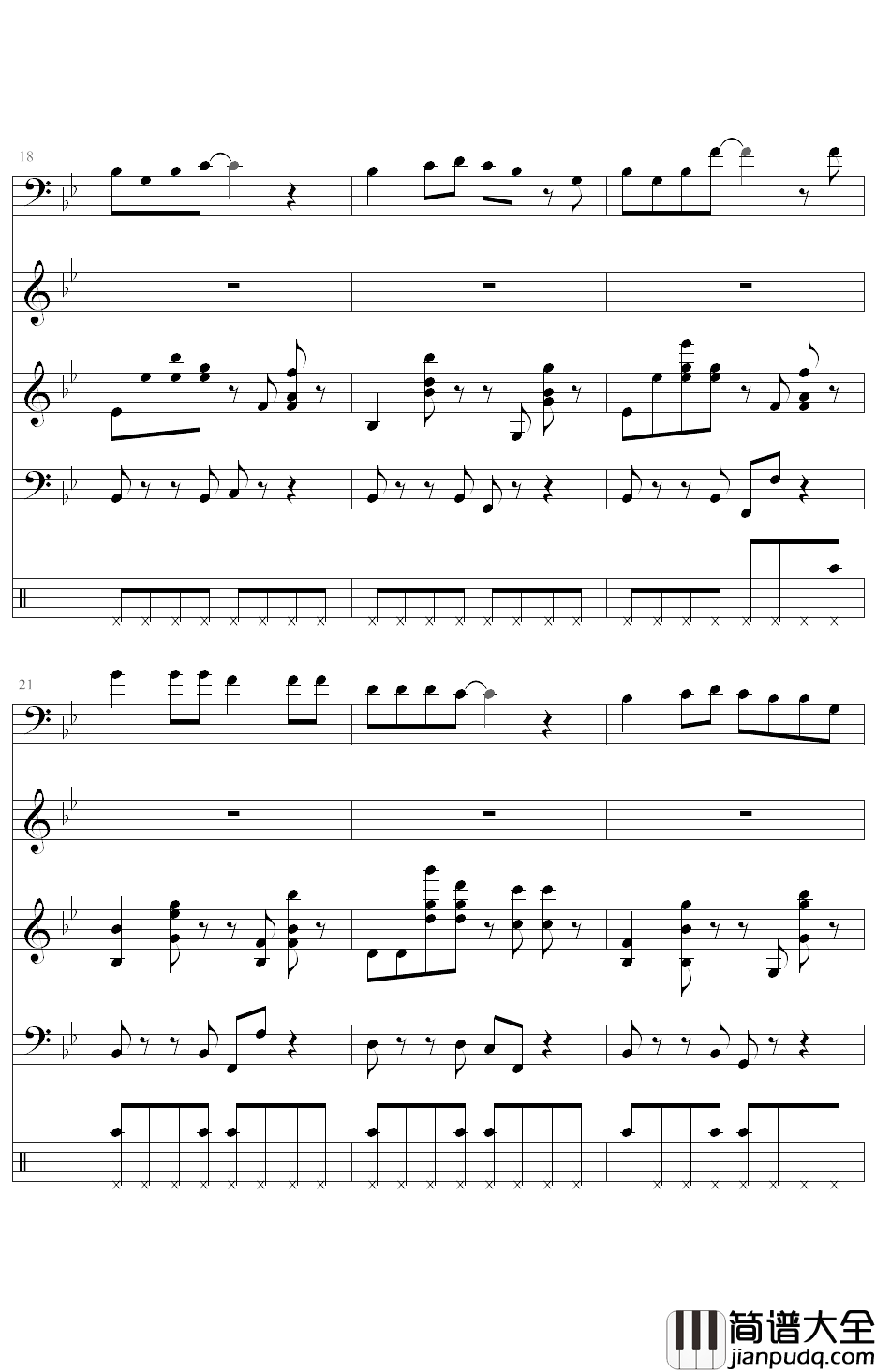 She钢琴谱_舞动精灵乐团_她们是人间不可多得的天使