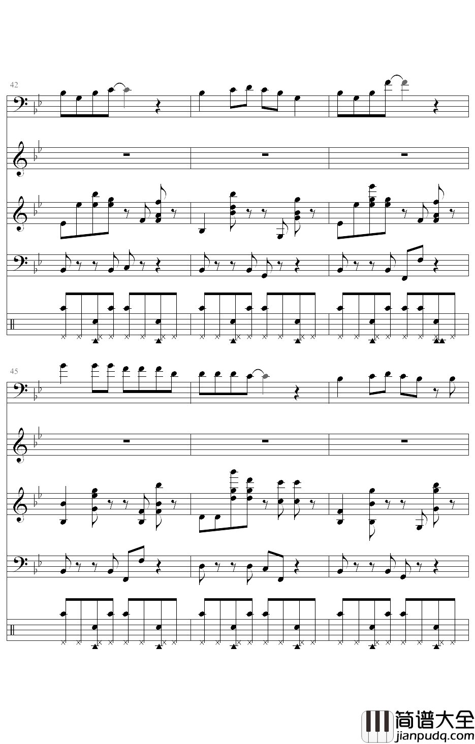 She钢琴谱_舞动精灵乐团_她们是人间不可多得的天使