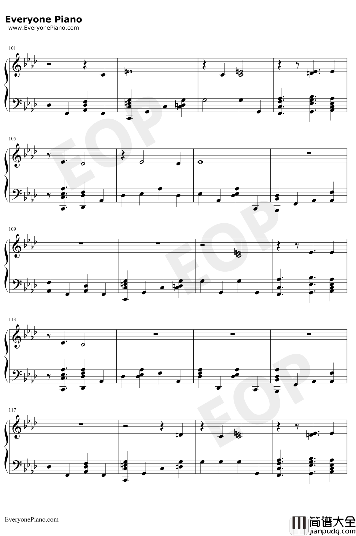 Running钢琴谱_DuaLipa