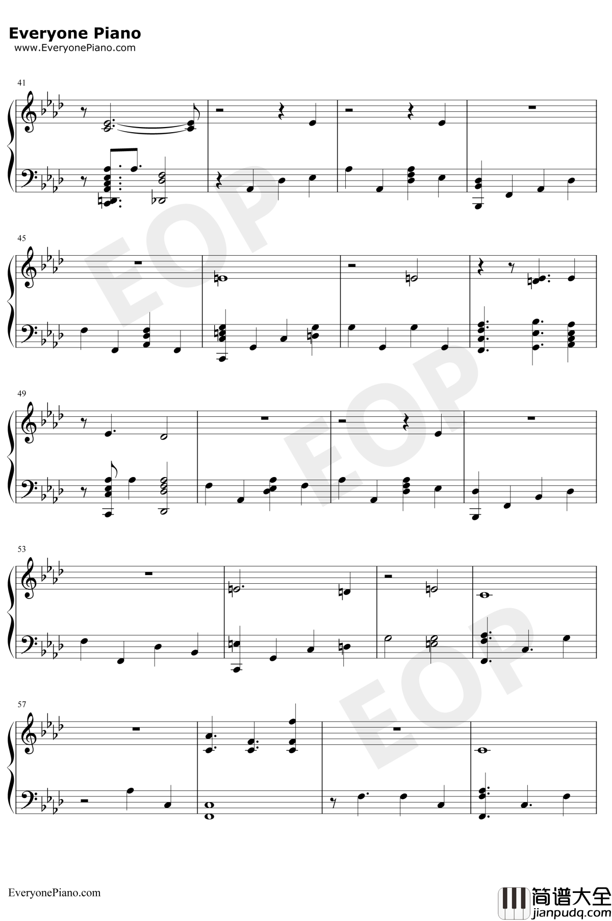 Running钢琴谱_DuaLipa