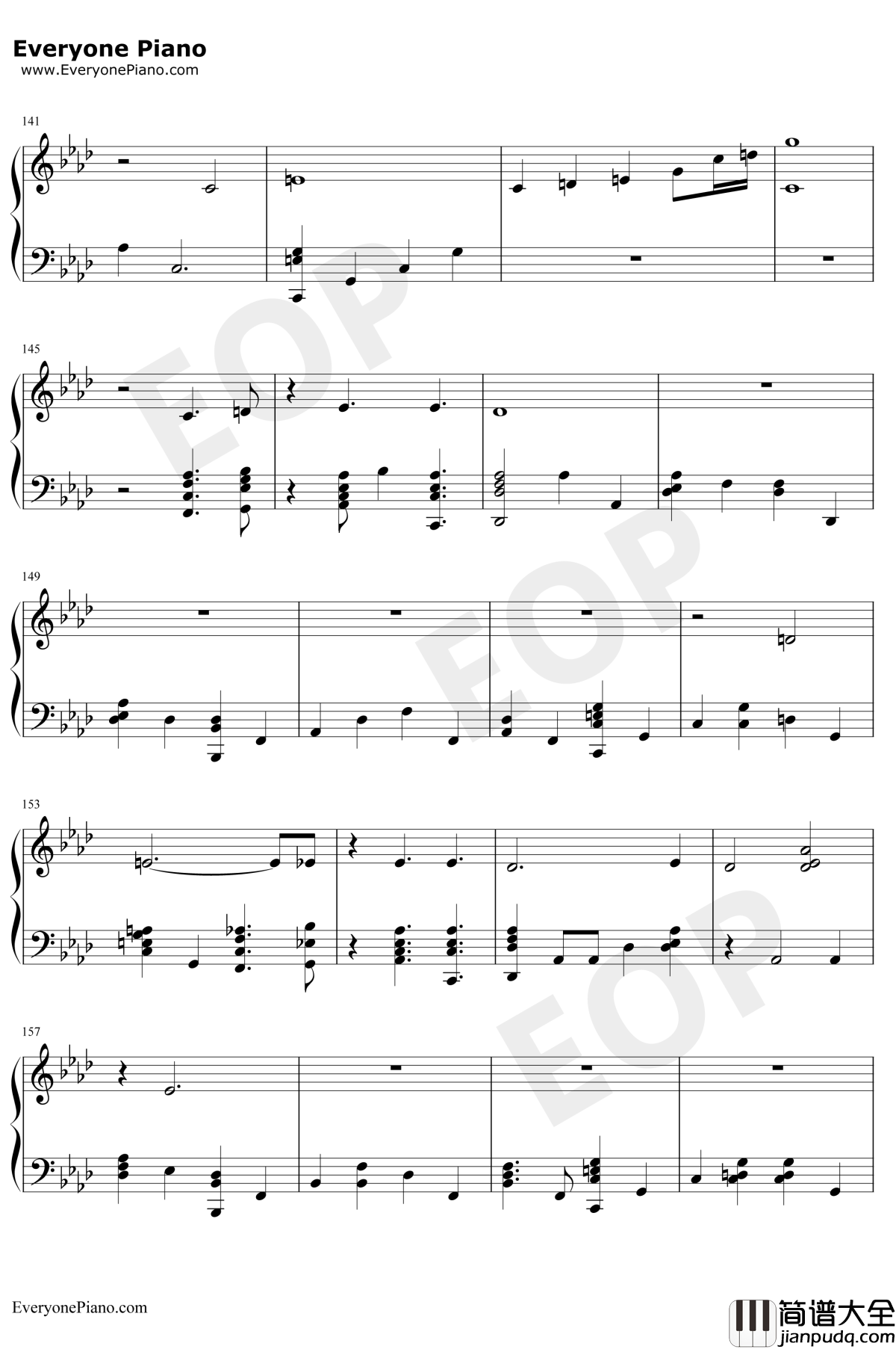 Running钢琴谱_DuaLipa