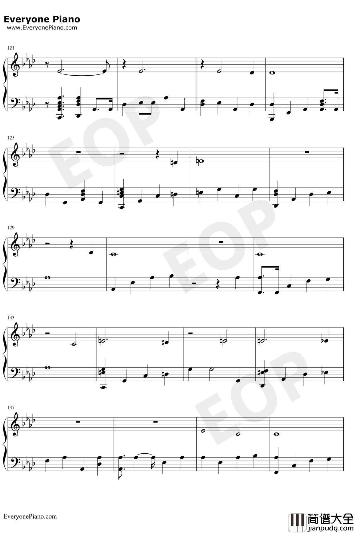 Running钢琴谱_DuaLipa