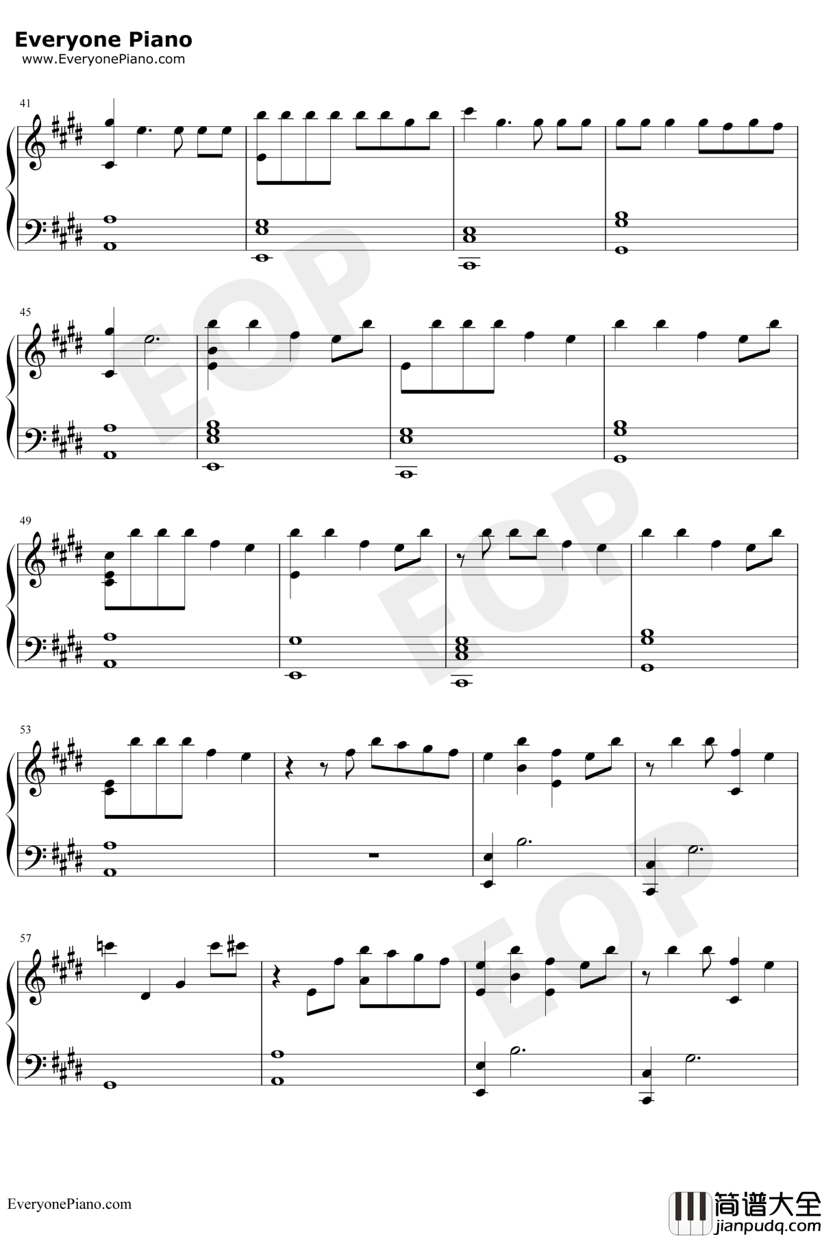 Close_to_Me钢琴谱_Ellie_Goulding_Diplo