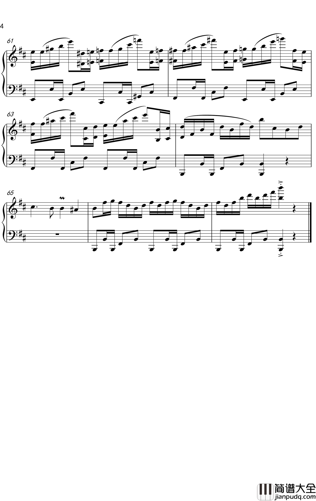 El_Bimbo_橄榄项链钢琴谱_保罗·莫里哀_一首异国风情版的经典老歌