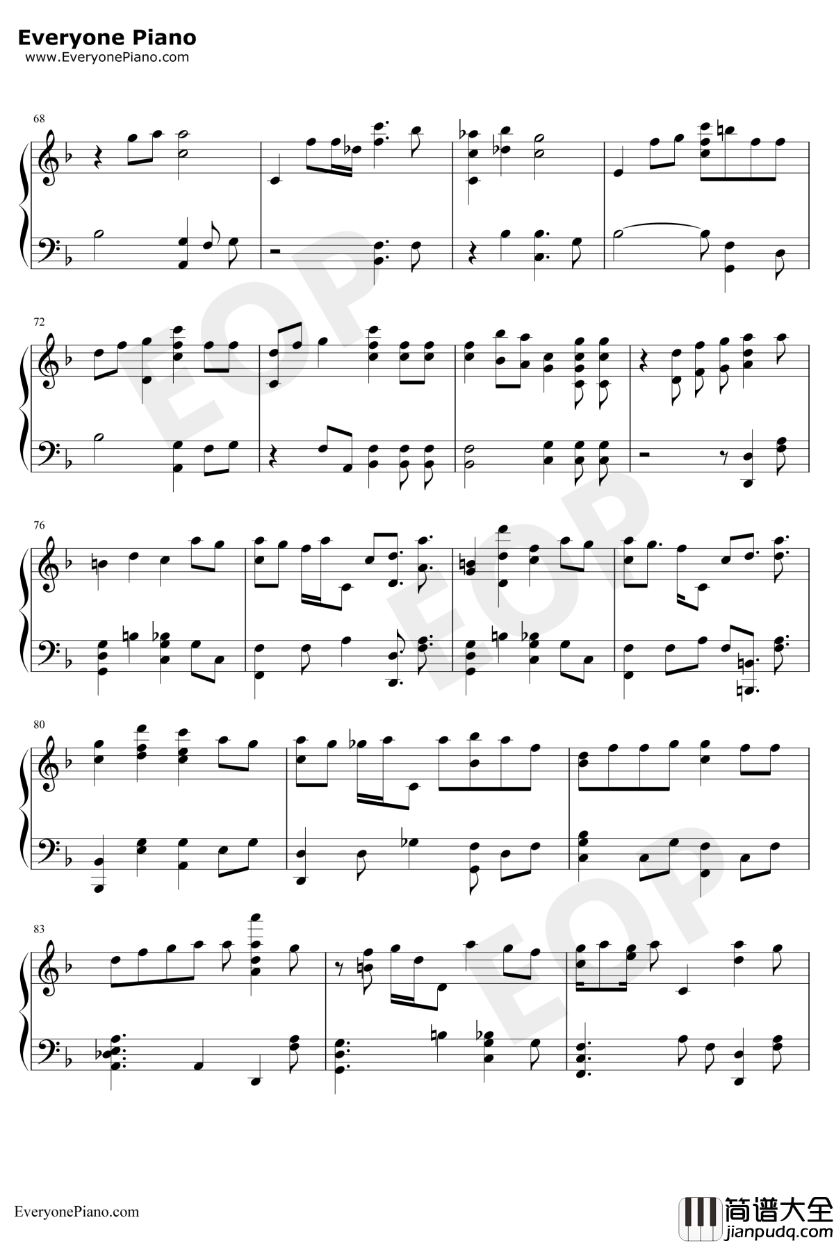 You're_in_Love_Right钢琴谱_Produce48IZONE