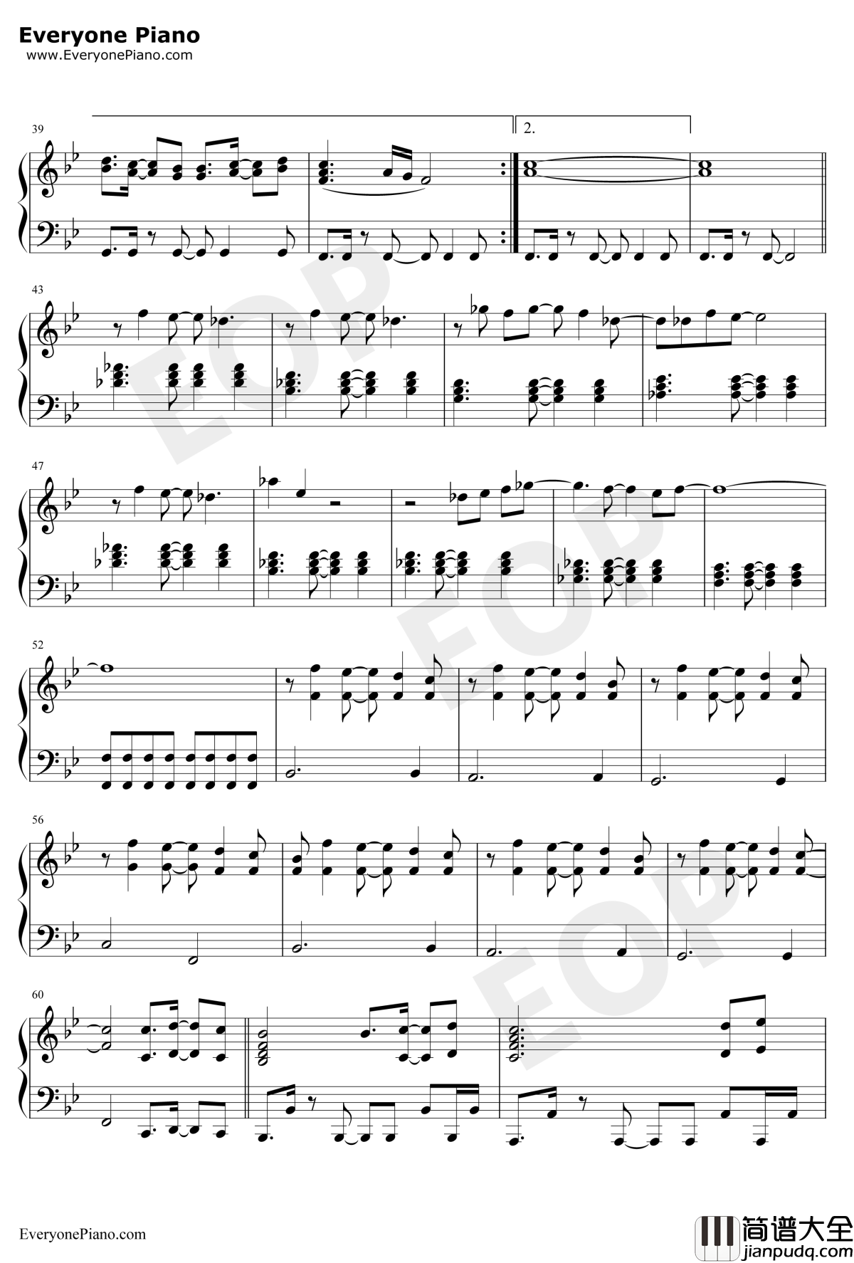 The_One钢琴谱_Backstreet_Boys