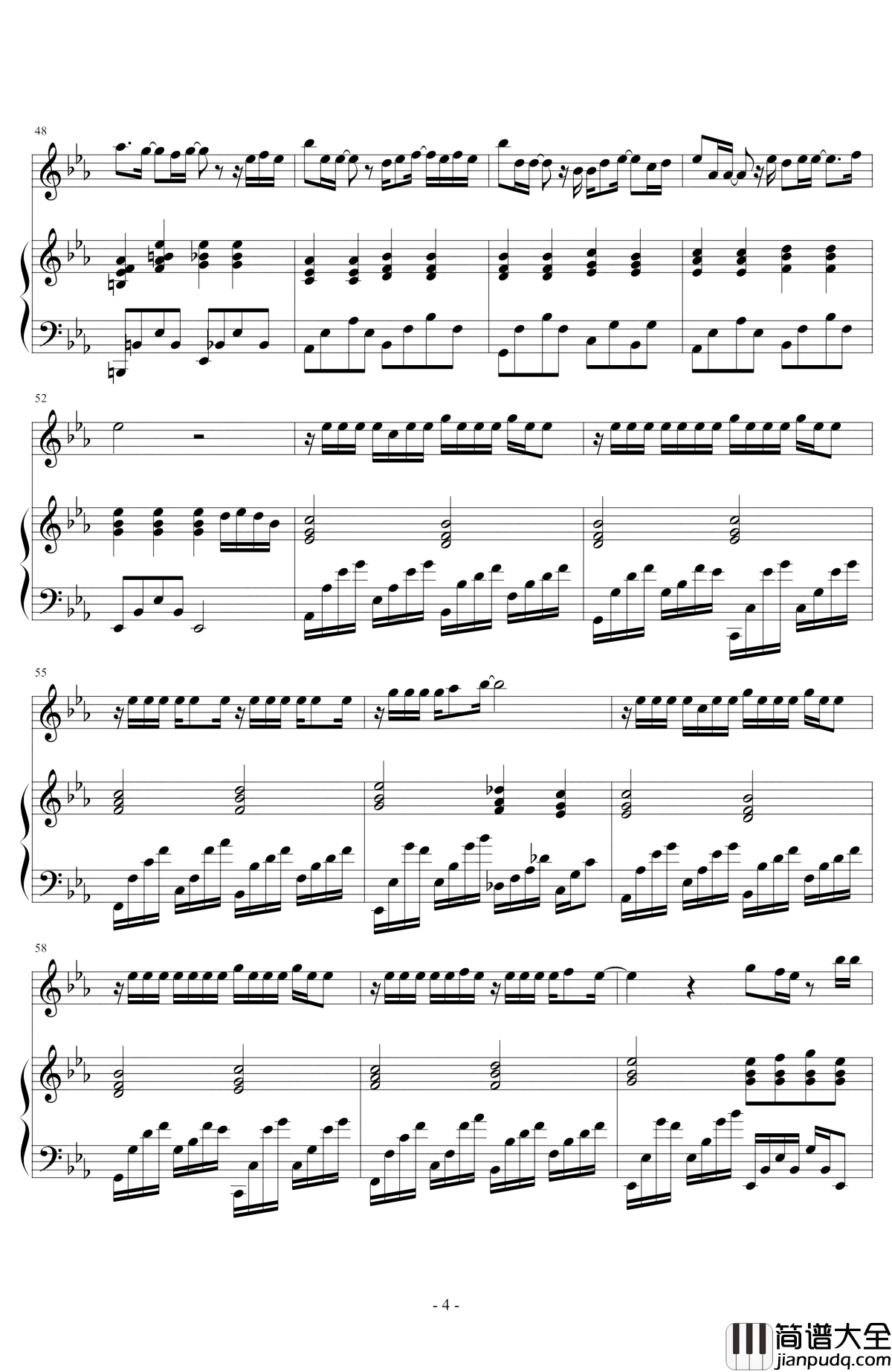 疑心病钢琴谱_任然_我有所念人，所念之人已不在