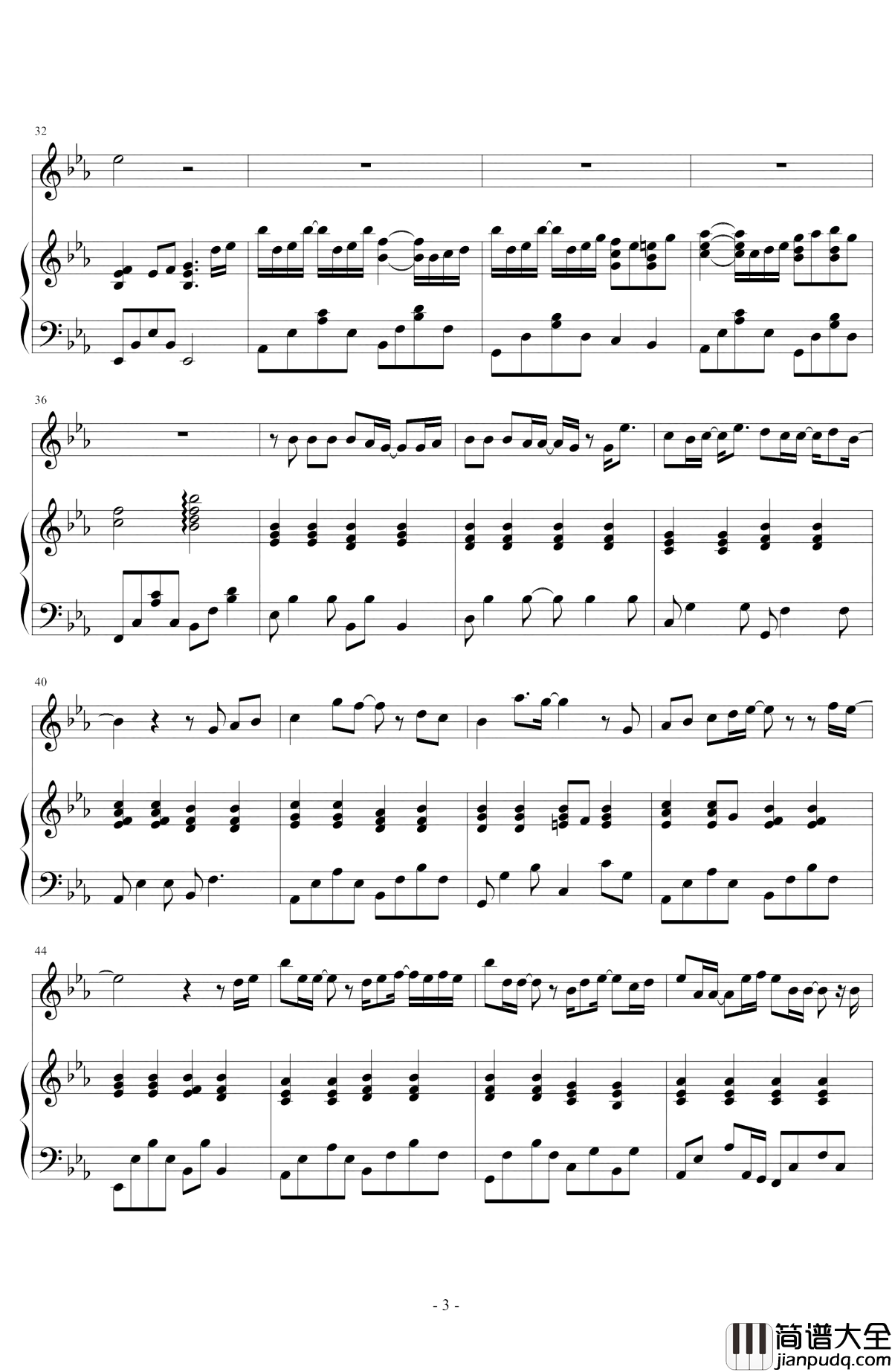 疑心病钢琴谱_任然_我有所念人，所念之人已不在