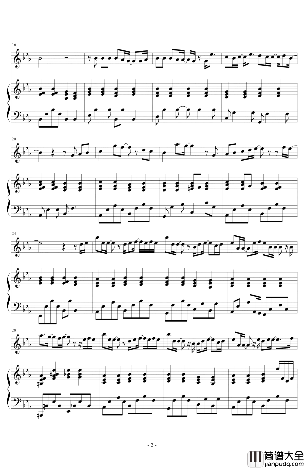 疑心病钢琴谱_任然_我有所念人，所念之人已不在