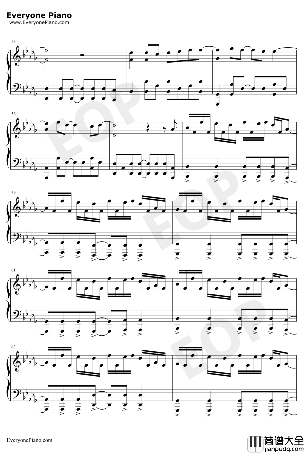 さよならエレジー钢琴谱_菅田将晖_终结一吻主题曲