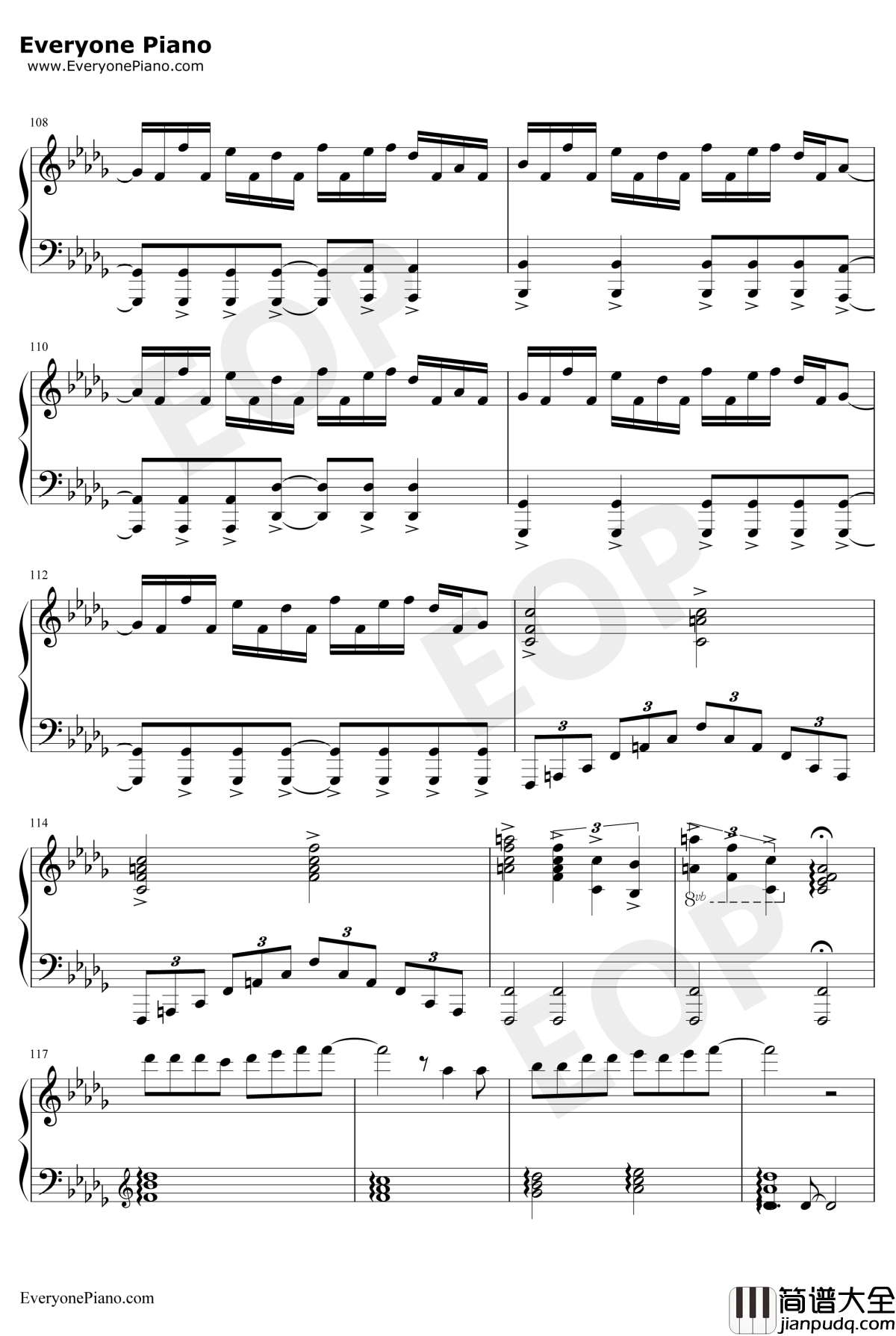 さよならエレジー钢琴谱_菅田将晖_终结一吻主题曲