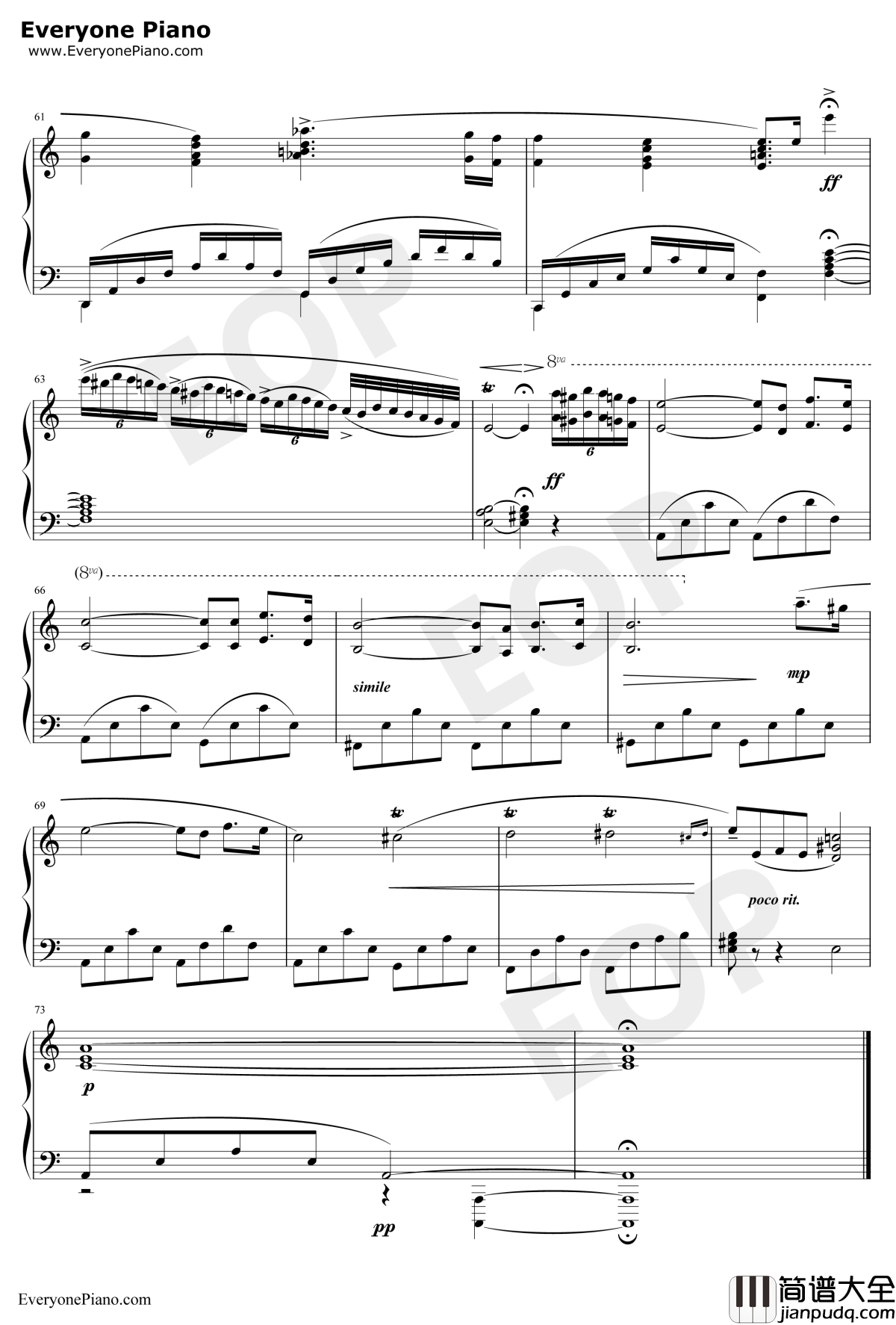 Green_Requiem钢琴谱_久石让