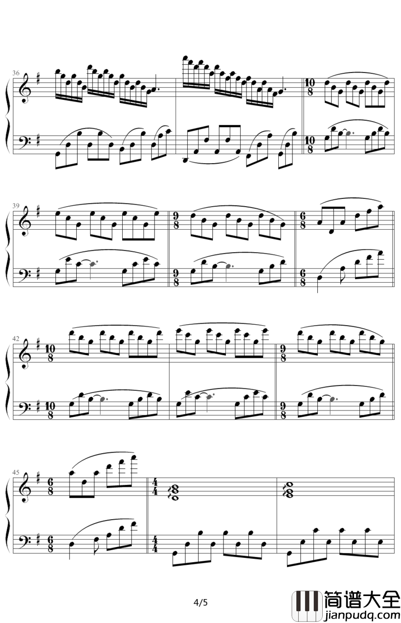 爱的纪念钢琴谱_克莱德曼_童年的回忆，爱的纪念曲