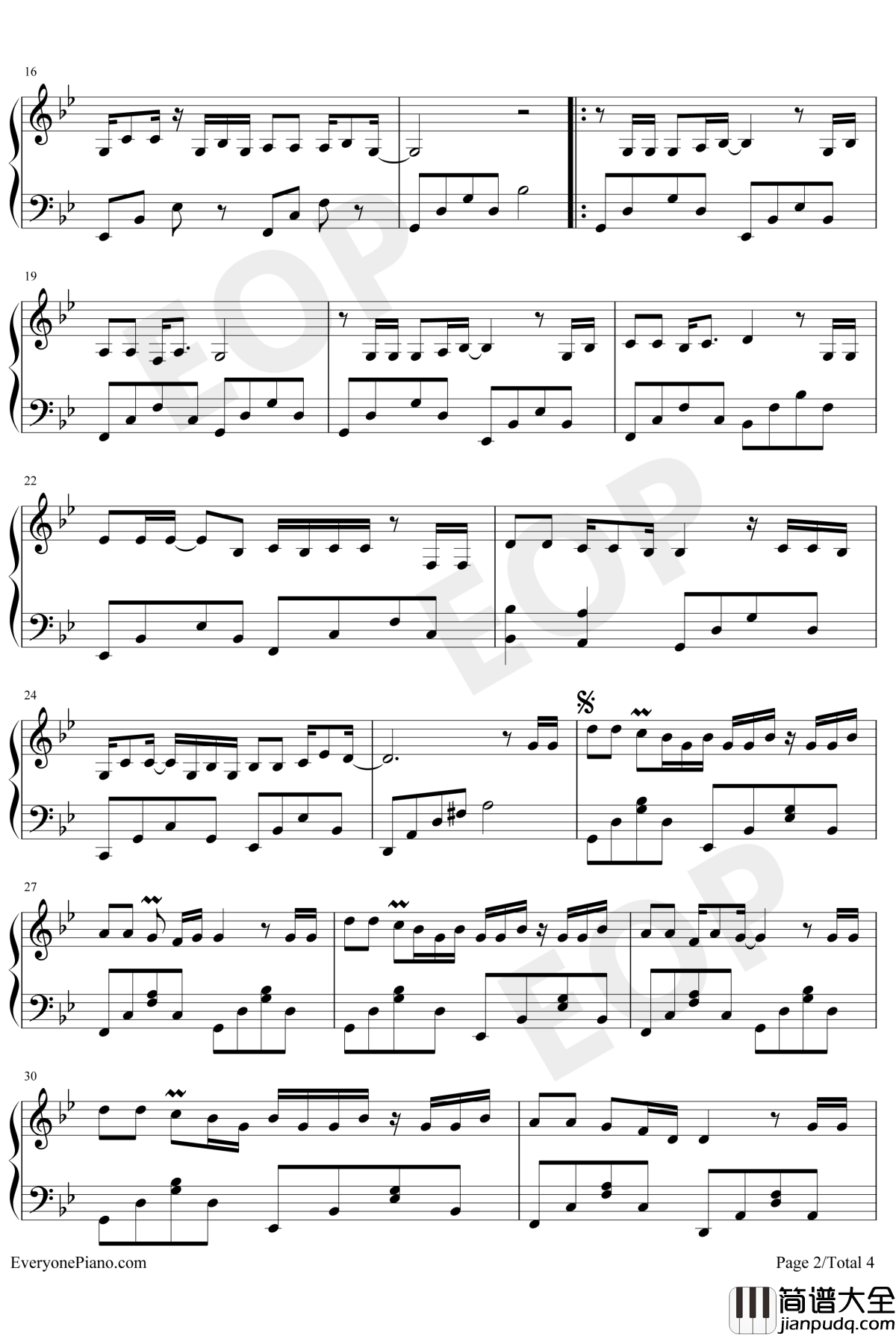 清明上河图钢琴谱_李玉刚_李玉刚