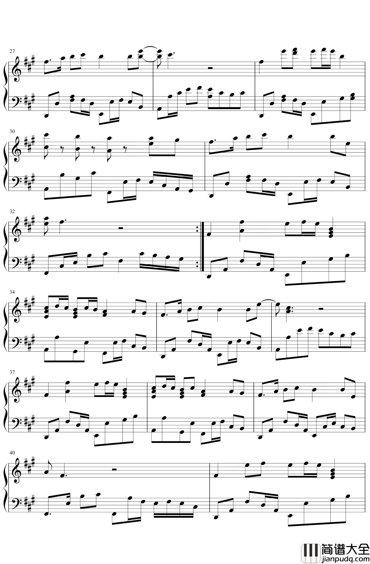 琵琶行钢琴谱_奇然/沈谧仁_嘈嘈切切错杂弹，大珠小珠落玉盘