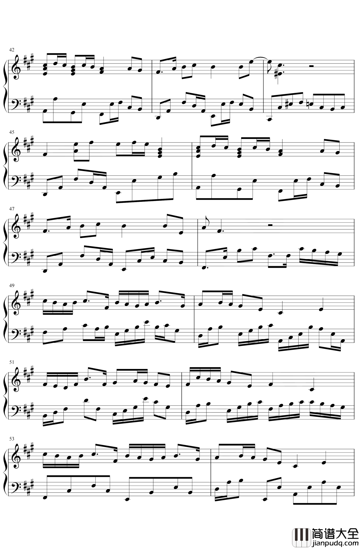 琵琶行钢琴谱_奇然/沈谧仁_嘈嘈切切错杂弹，大珠小珠落玉盘