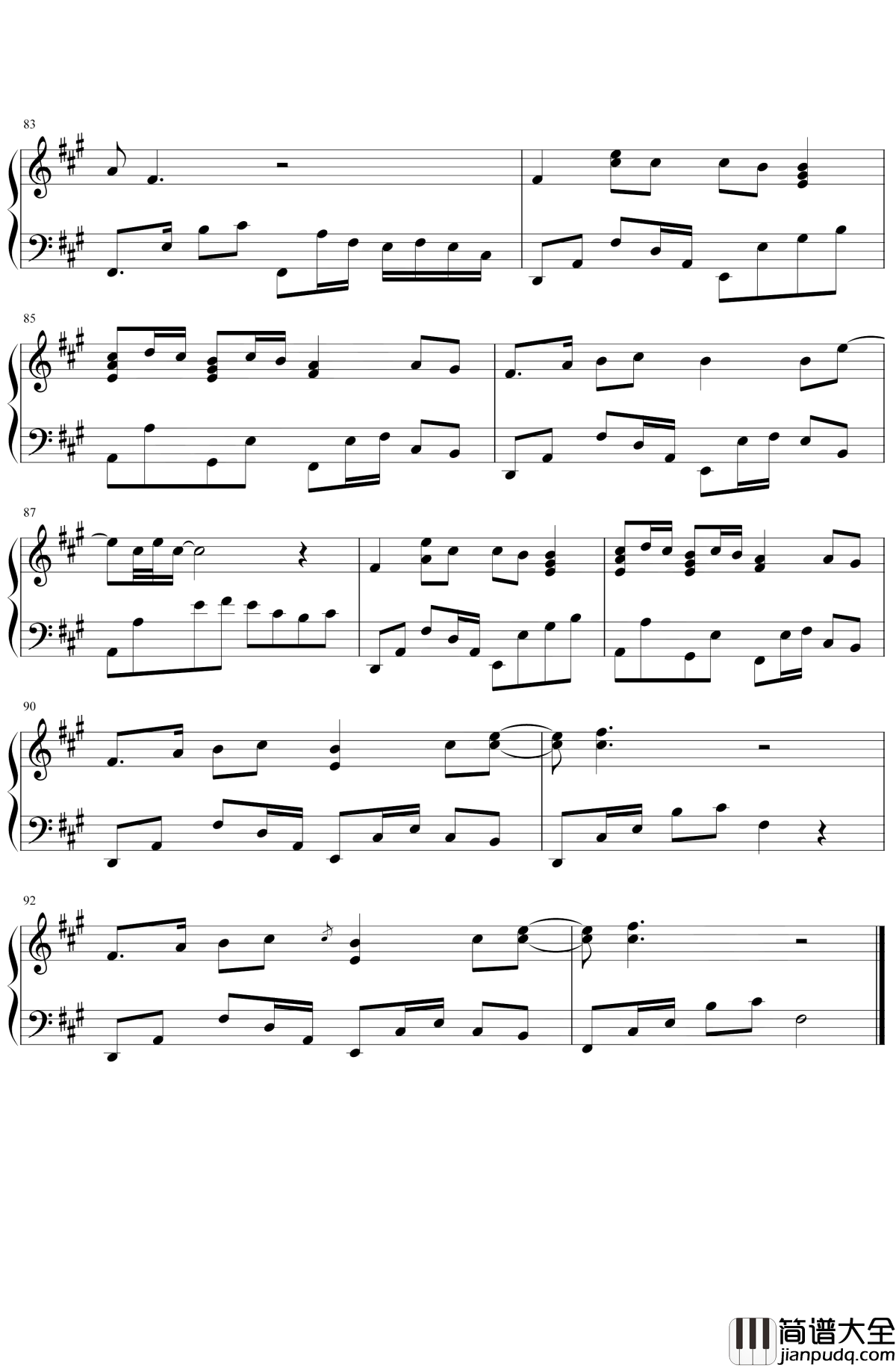 琵琶行钢琴谱_奇然/沈谧仁_嘈嘈切切错杂弹，大珠小珠落玉盘