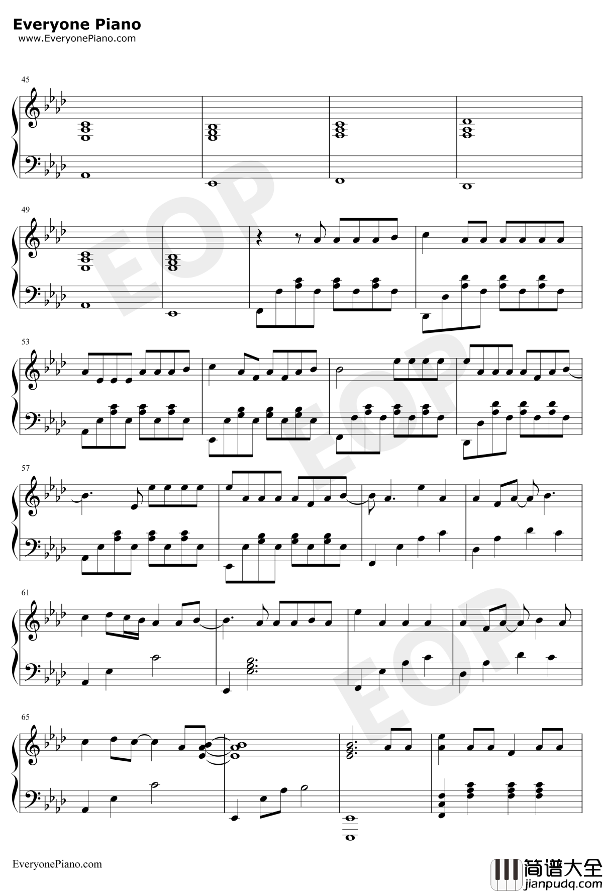 下坠Falling钢琴谱_Corki_开口沉沦注定要单曲循环_抖音2019最火BGM