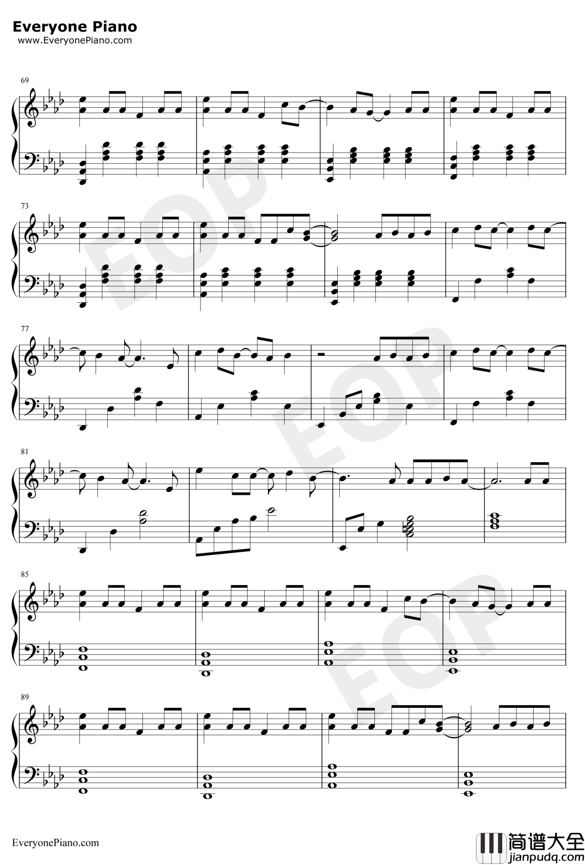 下坠Falling钢琴谱_Corki_开口沉沦注定要单曲循环_抖音2019最火BGM