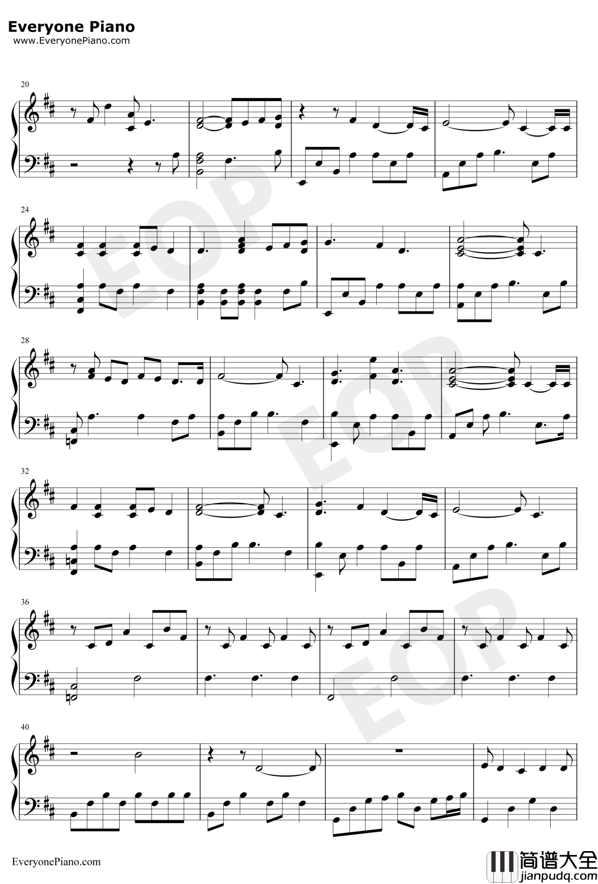 I_Just_Died_In_Your_Arms钢琴谱_Cutting_Crew