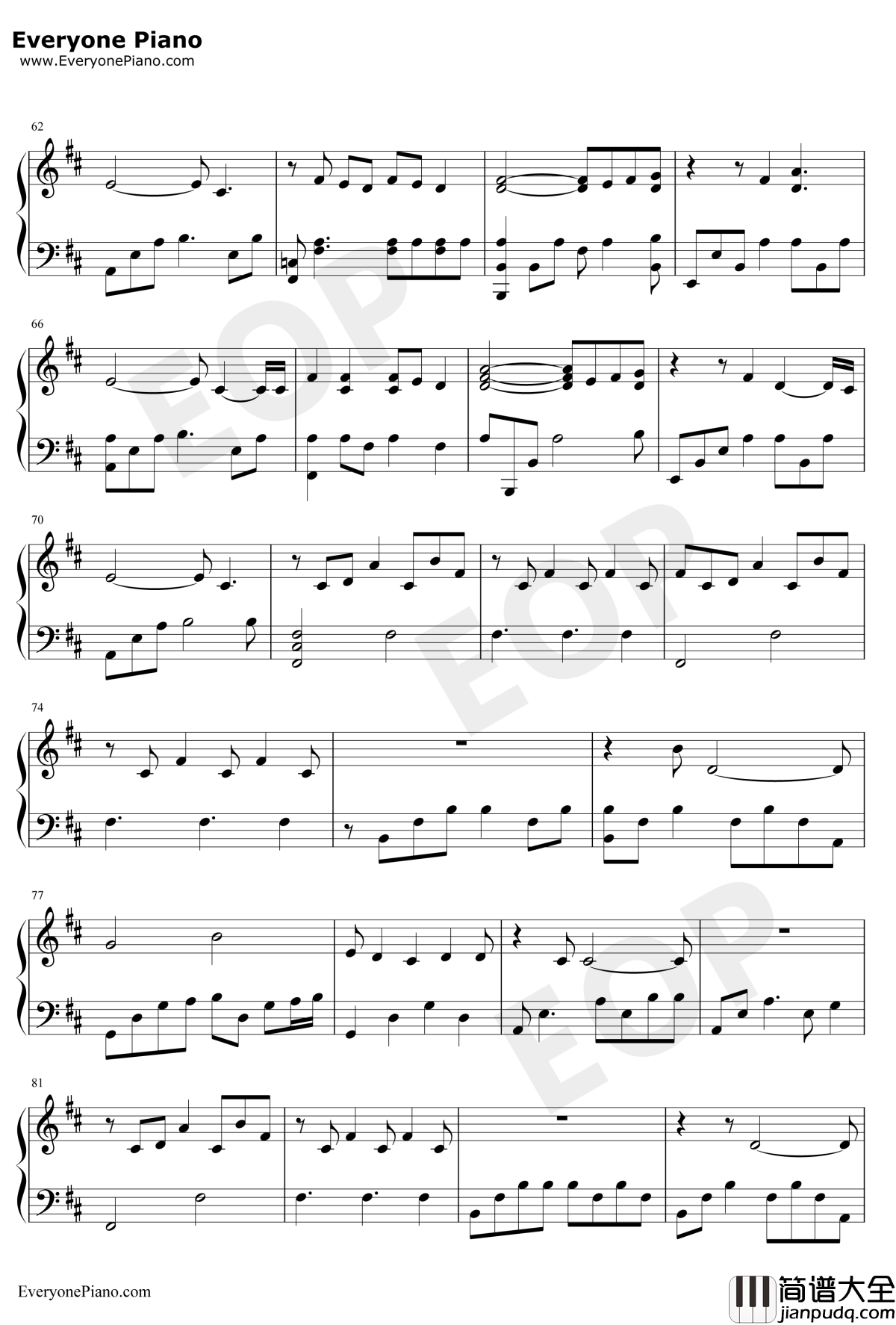 I_Just_Died_In_Your_Arms钢琴谱_Cutting_Crew