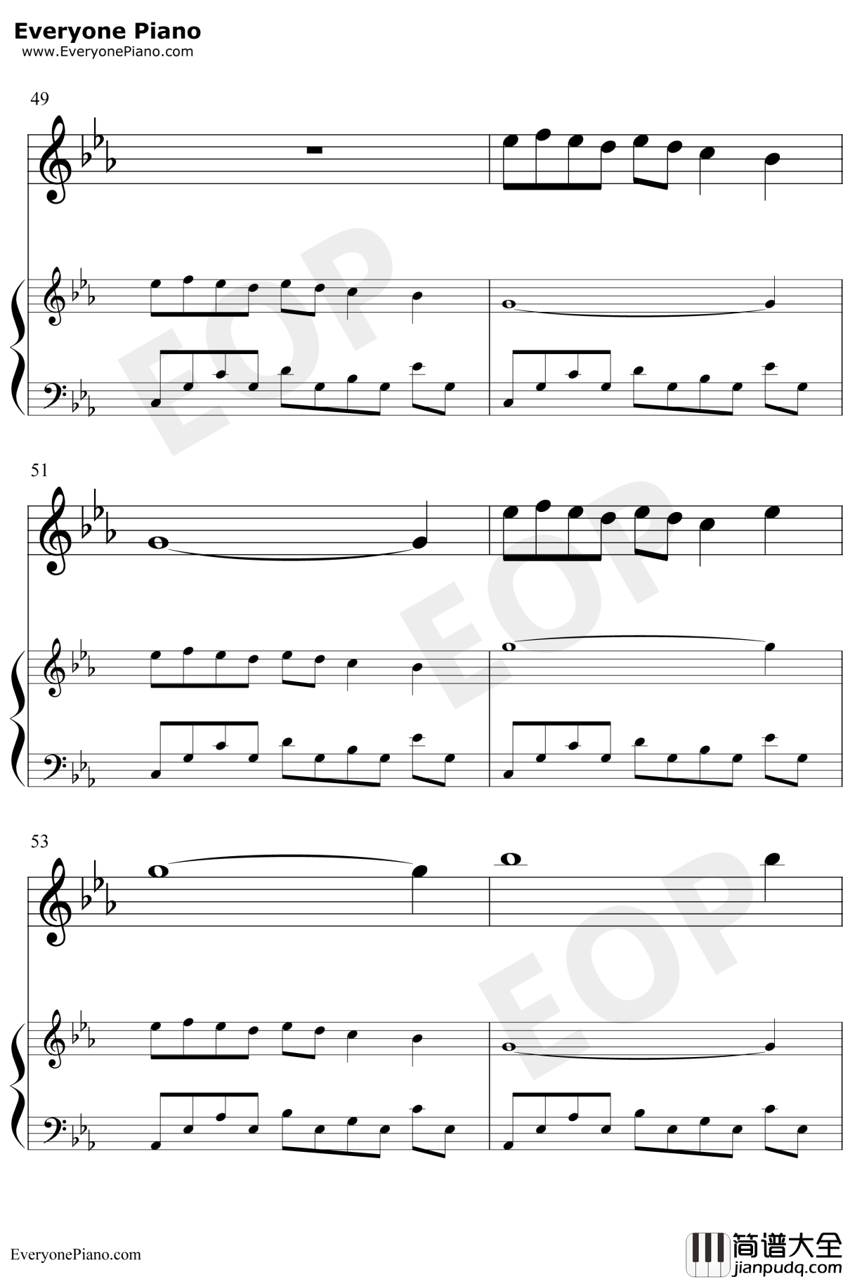 Wind钢琴谱_BrianCrain