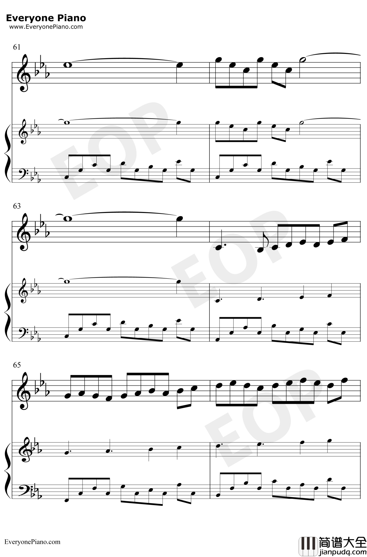 Wind钢琴谱_BrianCrain