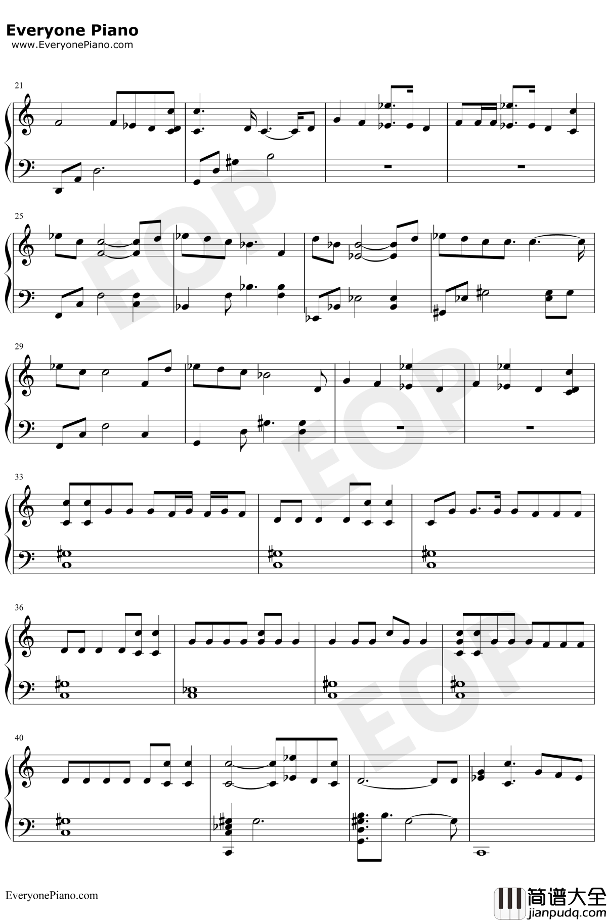 Baby钢琴谱_CleanBandit