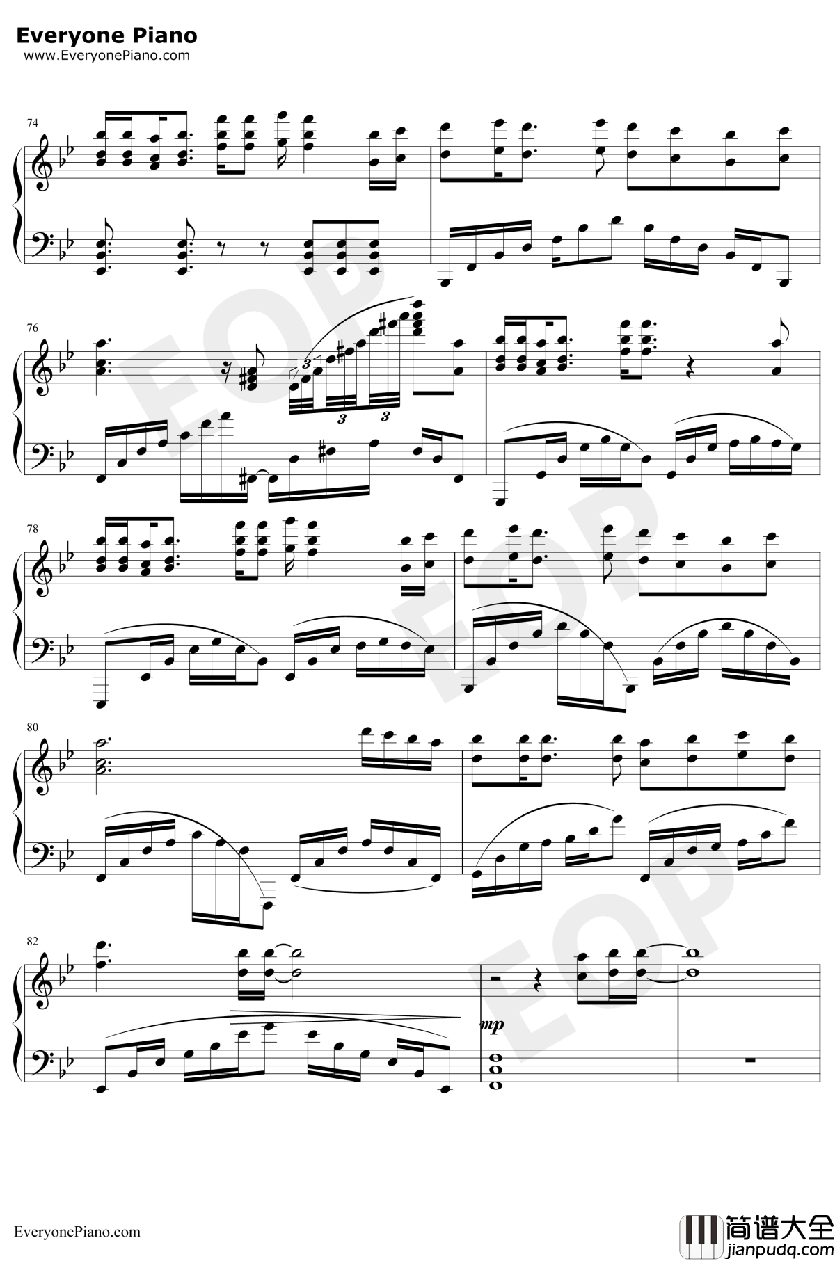 Weigh_of_the_World钢琴谱_MONACA_尼尔机械纪元OST