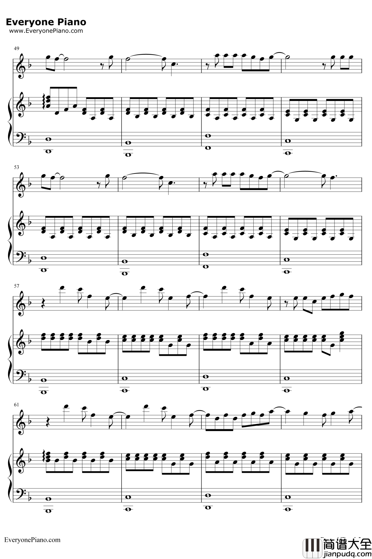 烟火里的尘埃钢琴谱_郁欢