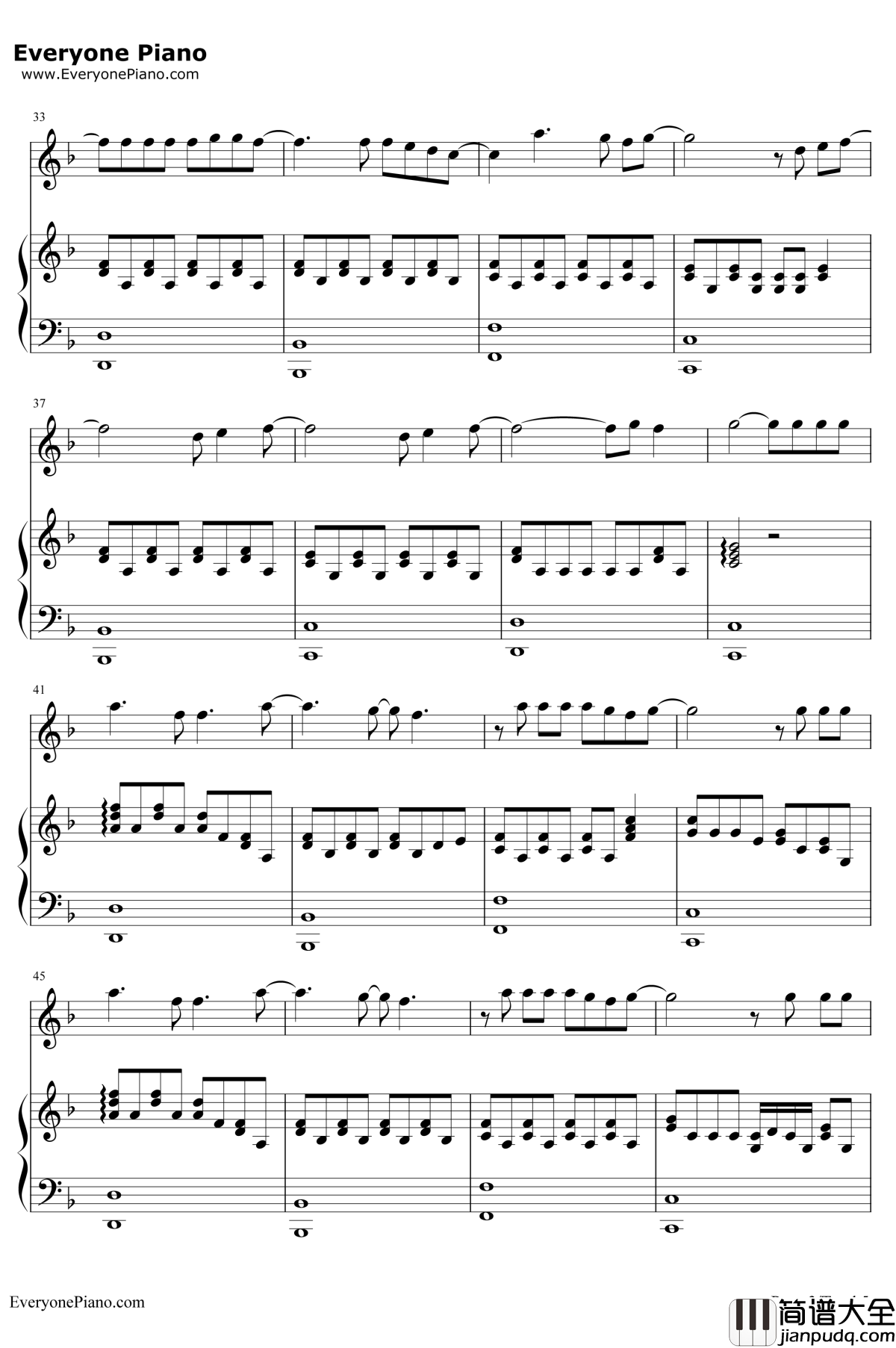 烟火里的尘埃钢琴谱_郁欢