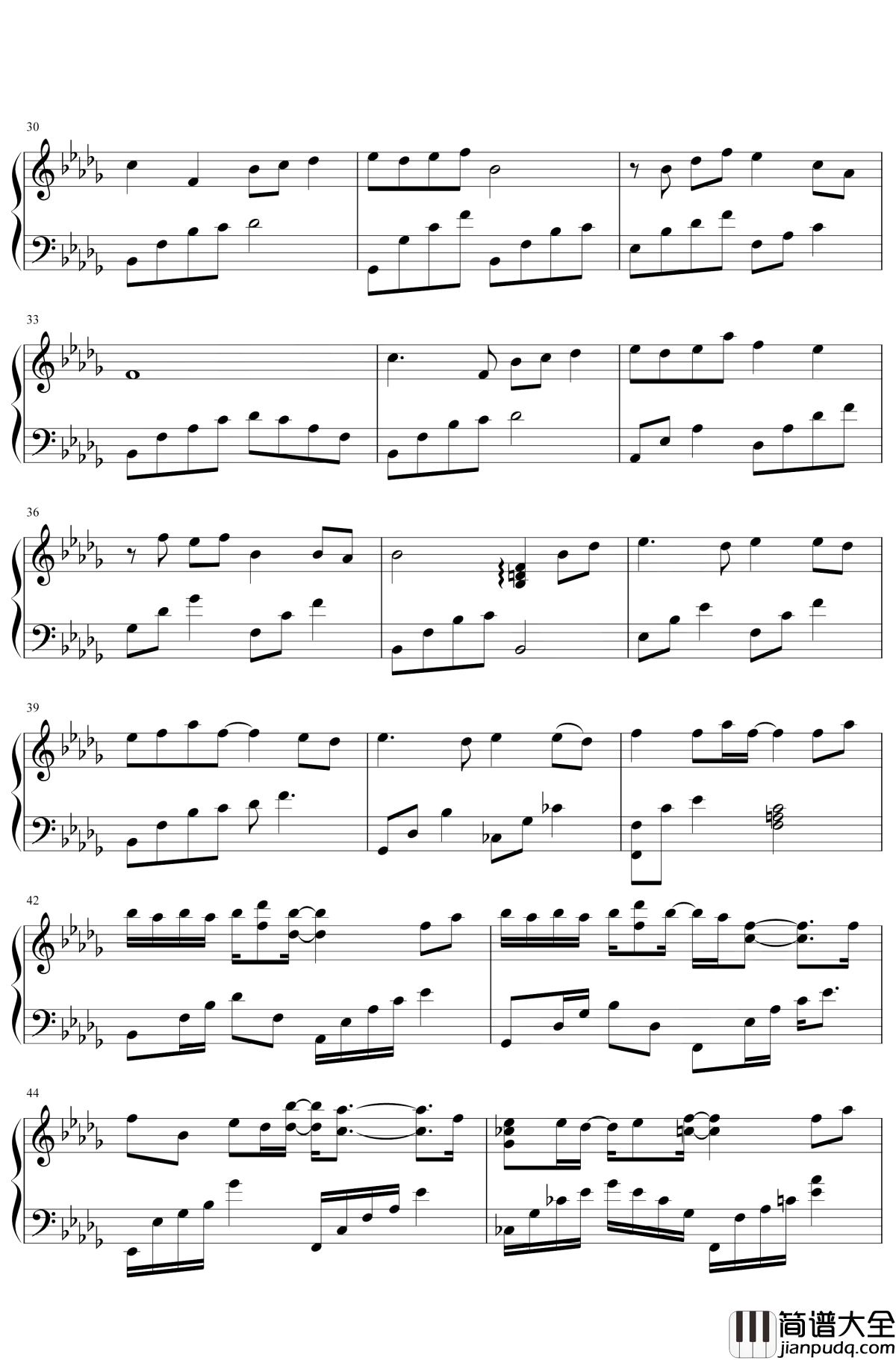 当歌钢琴谱_叶炫清_对酒当歌，人生几何