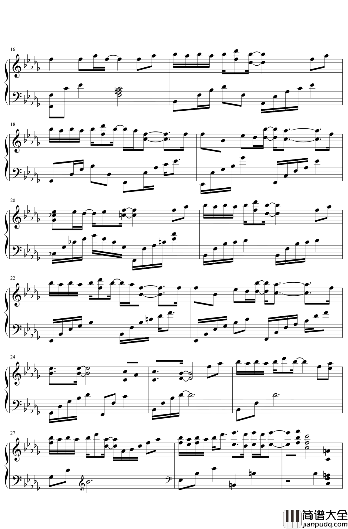 当歌钢琴谱_叶炫清_对酒当歌，人生几何