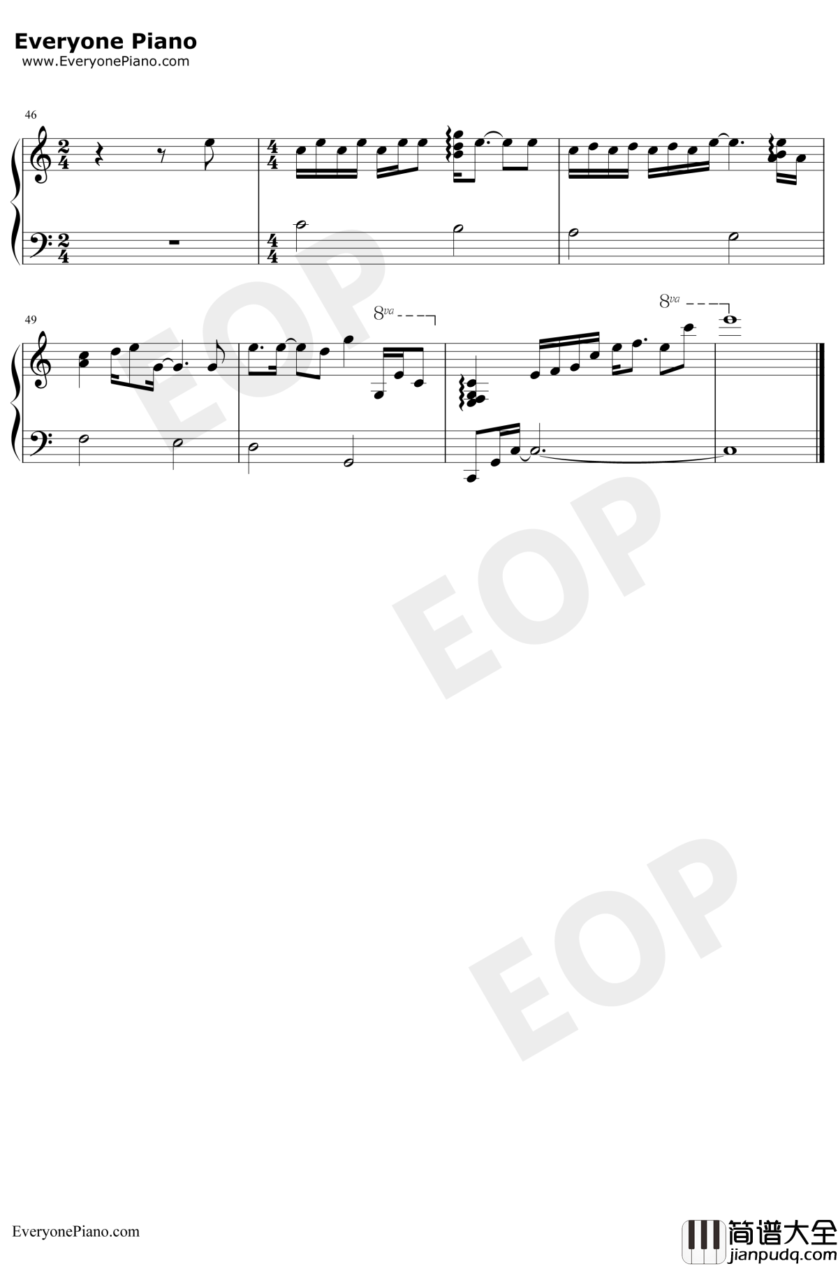 浪子回头钢琴谱_茄子蛋_烟一支一支一支地点酒一杯一杯一杯地干_抖音热门