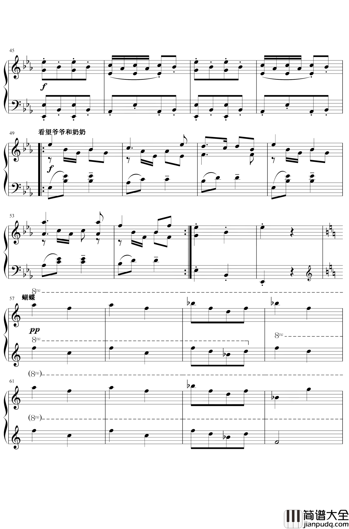 小猪佩奇钢琴谱_Julian_Nott_永远有一颗童心