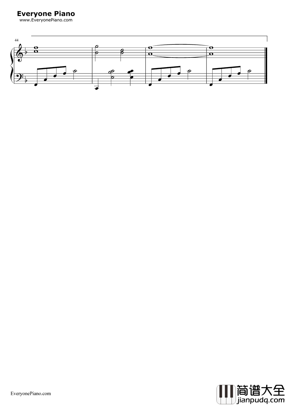 母亲河钢琴谱_彭丽媛