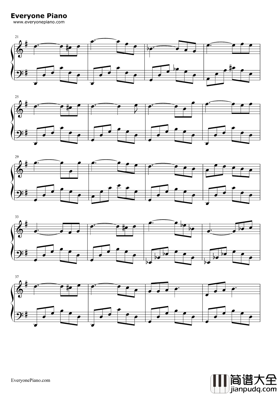 美人鱼之歌钢琴谱_卡尔•马利亚•冯•韦伯