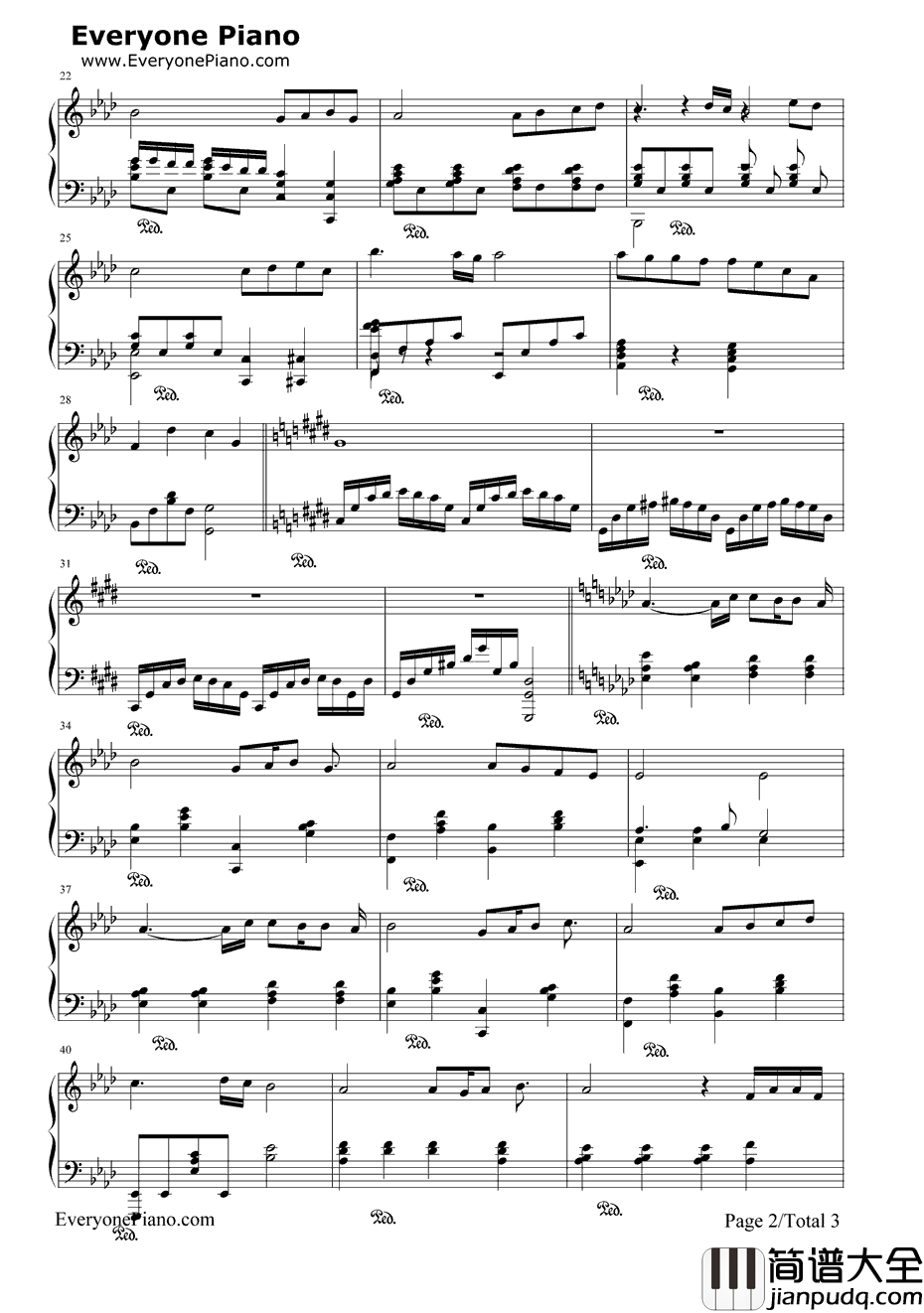 我可以钢琴谱_蔡旻佑_转角遇到爱插曲