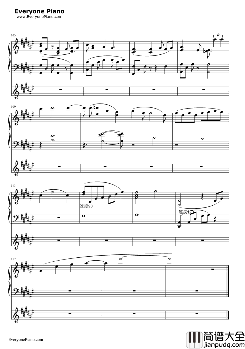 Rainbow_Girl钢琴谱_初音ミク