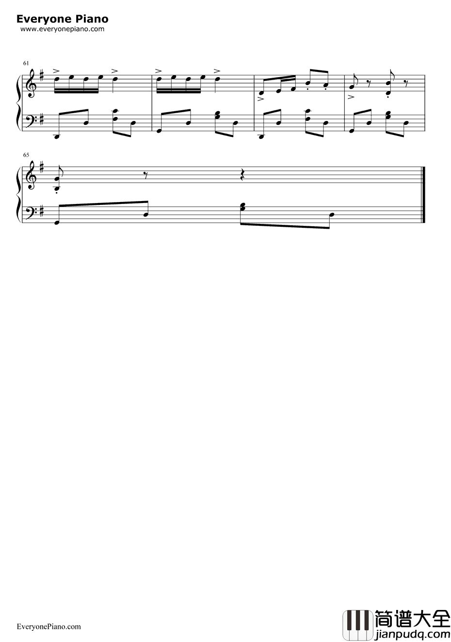 农夫舞曲钢琴谱_鲍姆费尔德