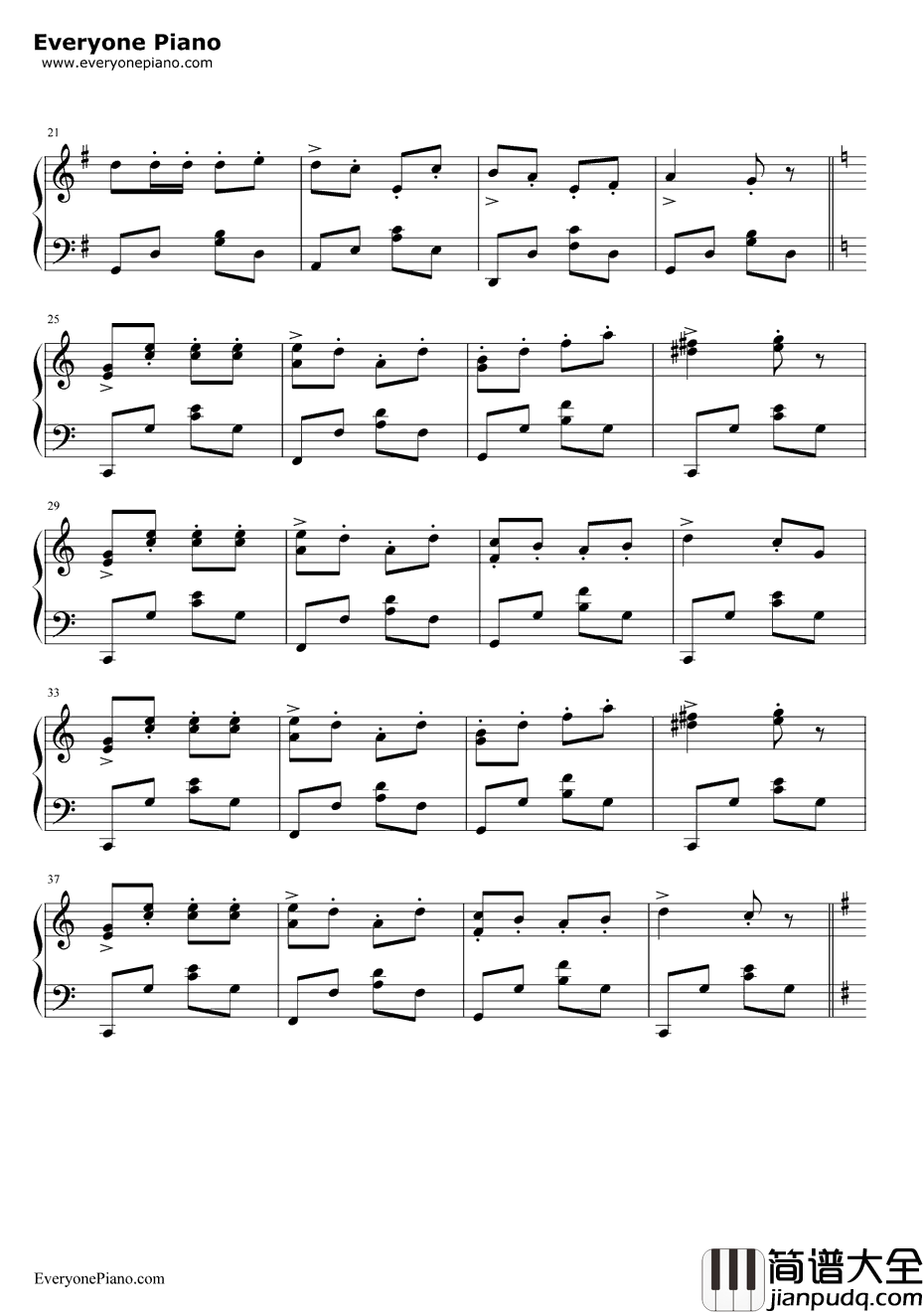 农夫舞曲钢琴谱_鲍姆费尔德