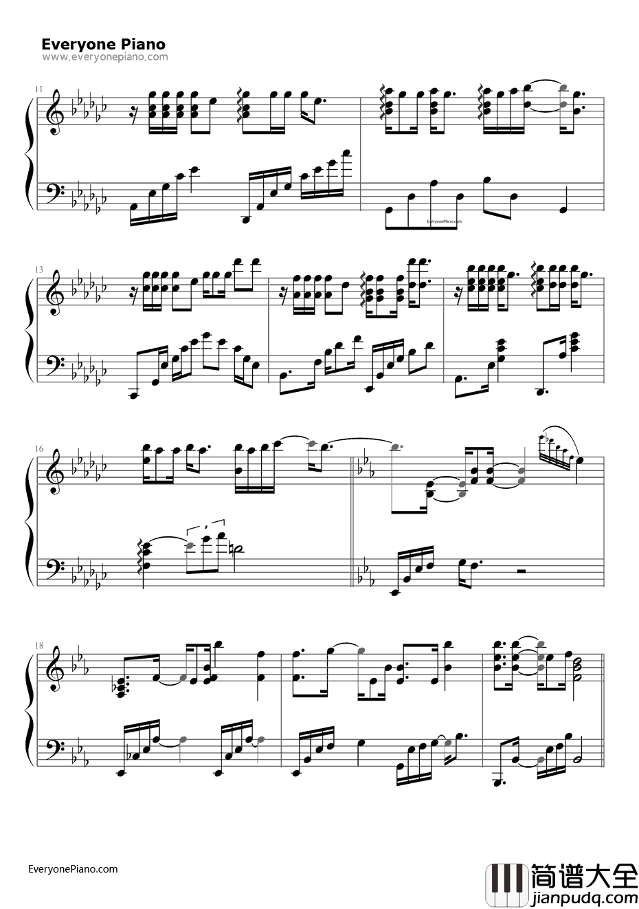 白头吟钢琴谱_丁当_风中奇缘插曲