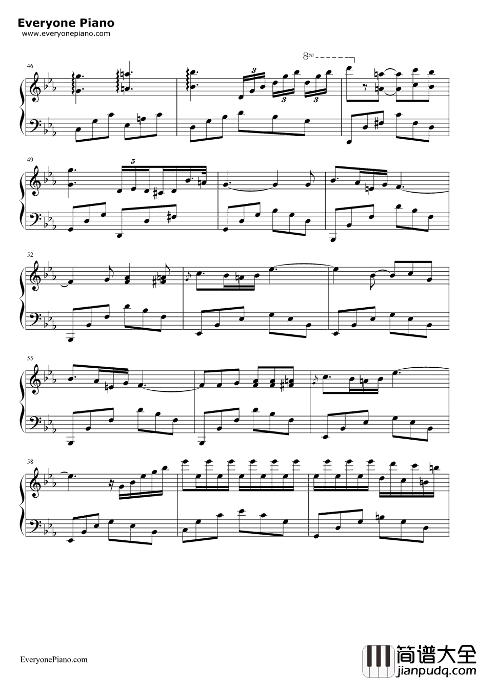 您自己钢琴谱_兰格