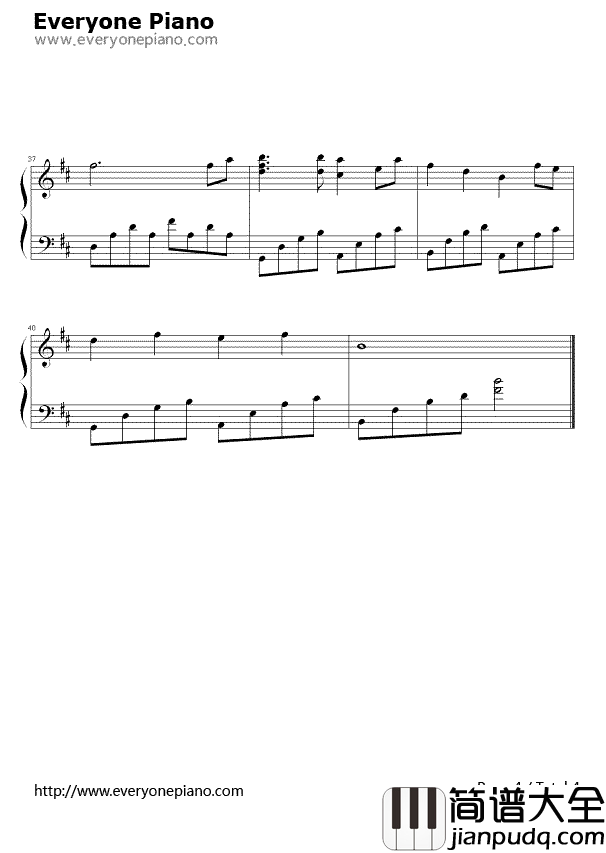 星月神话钢琴谱_金莎