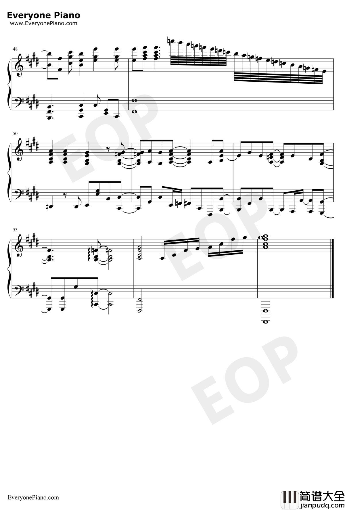 青鸟钢琴谱_水野良树__火影忍者疾风传_主题曲