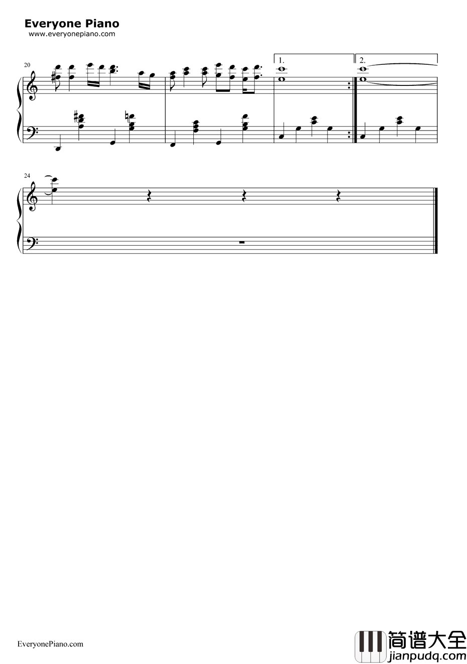 情义无价钢琴谱_林灵_情义无价OP