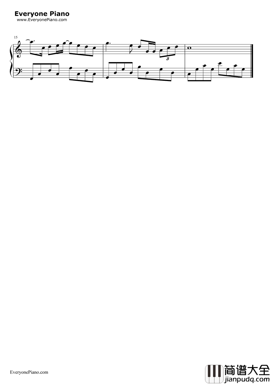 雨天钢琴谱_孙燕姿