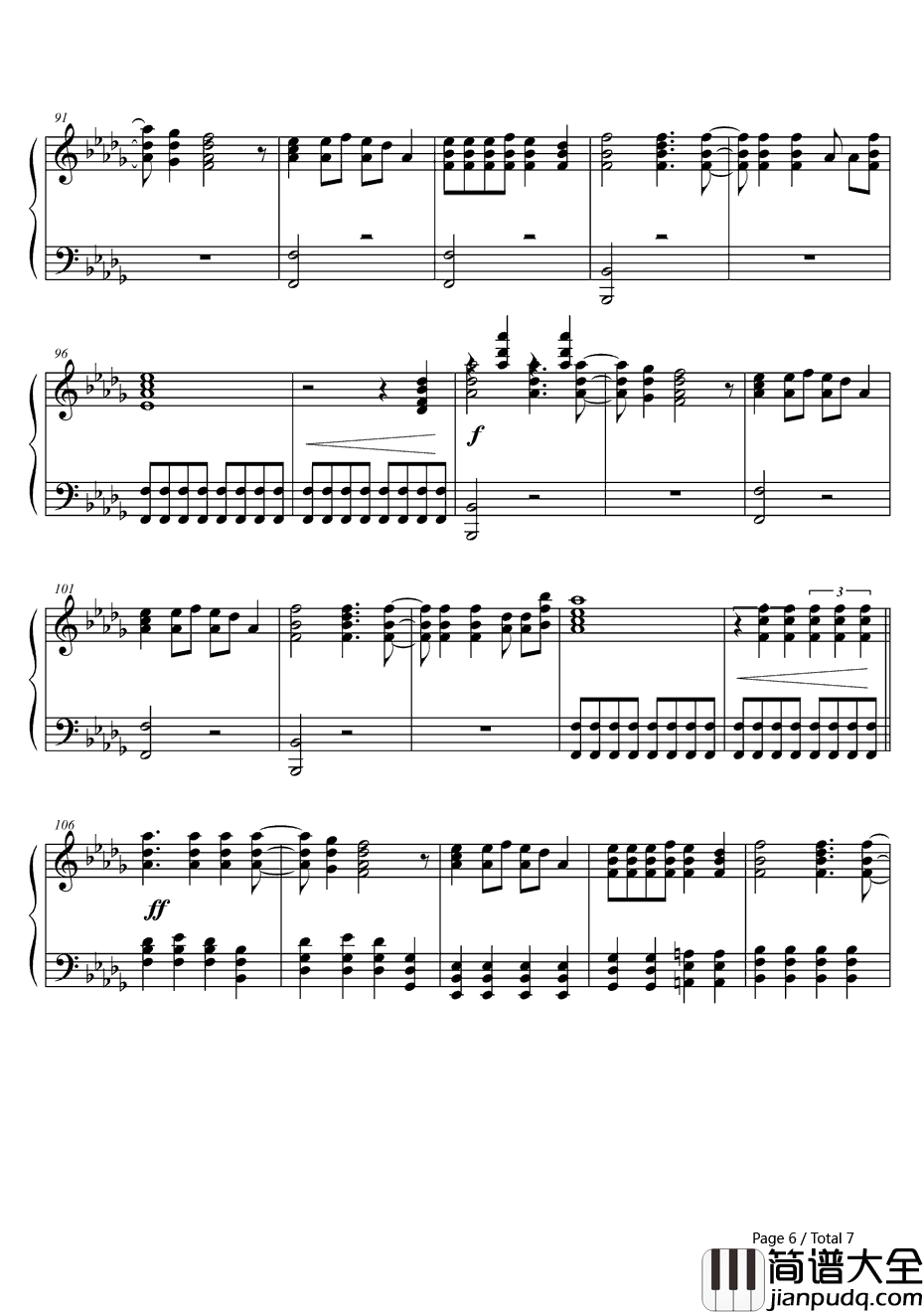 Thnks_fr_th_Mmrs钢琴谱_FallOutBoy_Thanksforthe_Memories