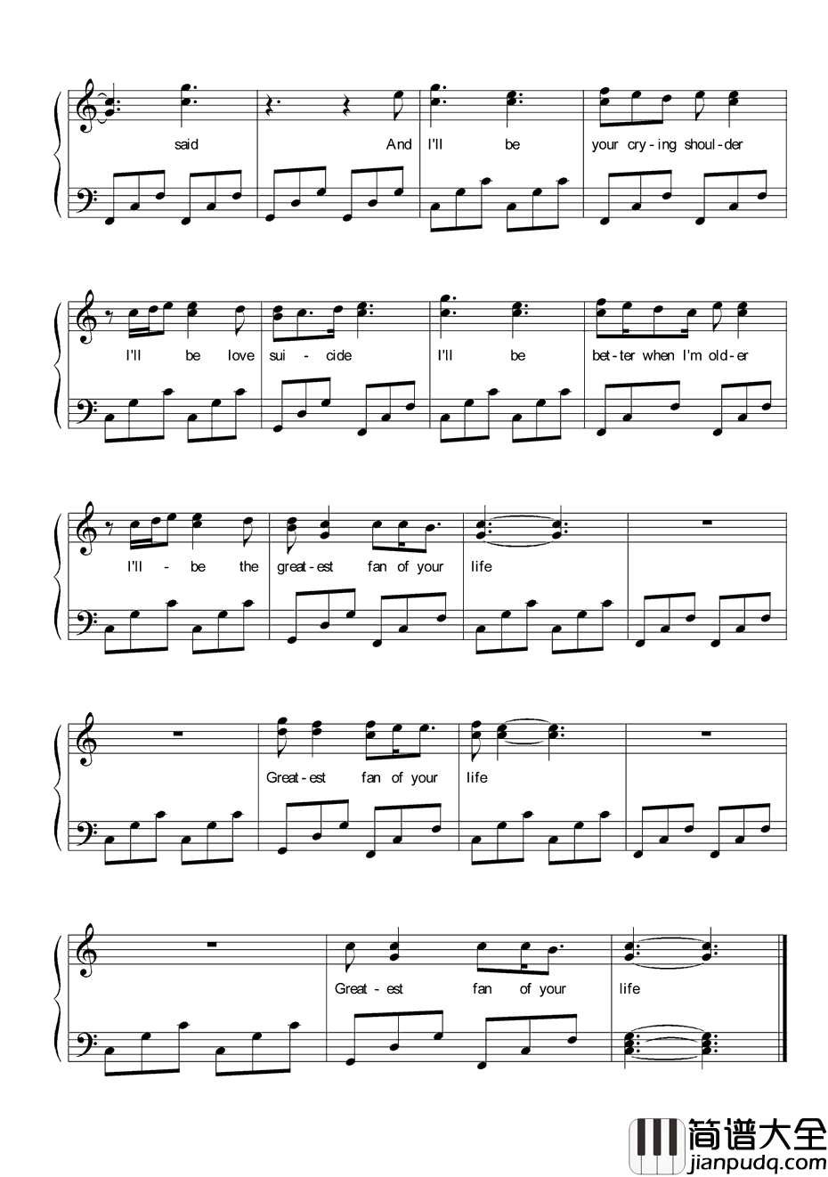 I'll_Be钢琴谱_Edwin_Mc_Cain